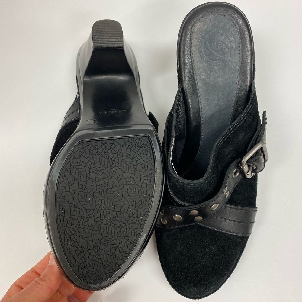 NURTURE black suede becca studded mules - Picture 5 of 10
